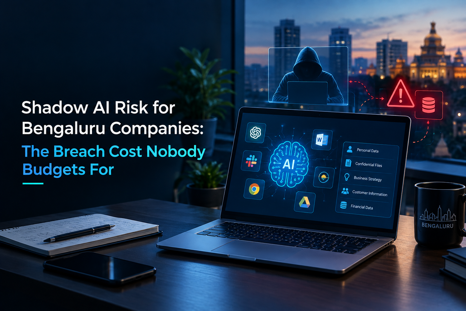 Shadow ai risk bengaluru companies